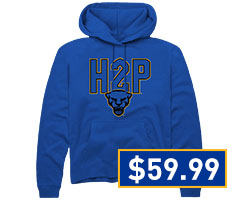 Mens Pitt Panthers Blue Rally HTP Hooded Sweatshirt