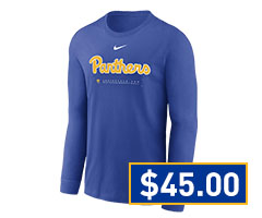 Mens Pitt Panthers Blue Nike Legend Shooting Long Sleeve T-Shirt