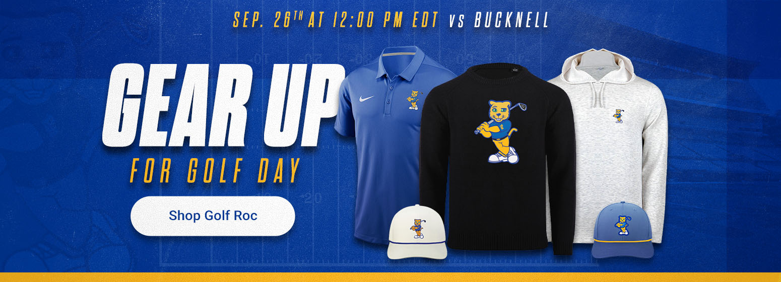 Gear Up for Golf Day | September 26th at 12:00 PM EDT vs. Bucknell | Shop Golf Roc